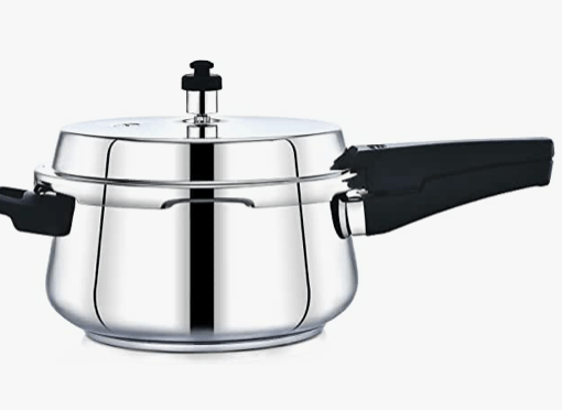 Praylady Neo Belly Pressure Cooker 1.2 mm Thickness Pressure Cooker with Outer Lid 1.5 L Induction Bottom Pressure Cooker  (Stainless Steel)