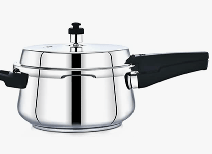 Praylady Neo Belly Pressure Cooker 1.2 mm Thickness Pressure Cooker with Outer Lid 1.5 L Induction Bottom Pressure Cooker  (Stainless Steel)