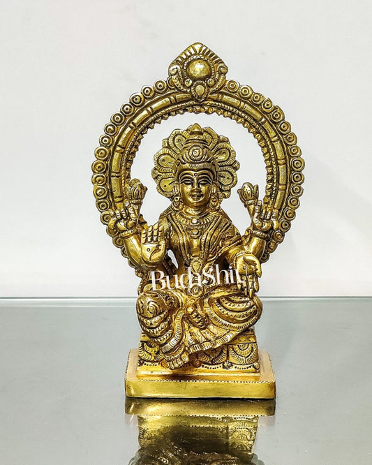Lakshmi Brass idol with Prabhavali 8.5 "
