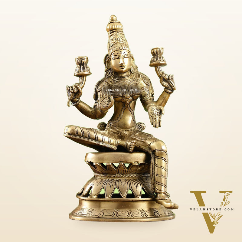 Lakshmi Brass Statue 12 inch