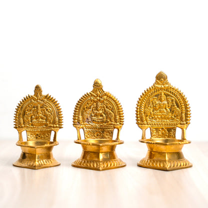 Brass Gajalakshmi Lamp