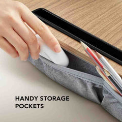 Multipurpose Laptop Lap Desk with wrist pad and storage