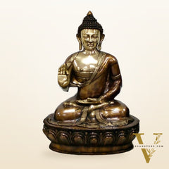 Large Brass Buddha Statue - 46 inch