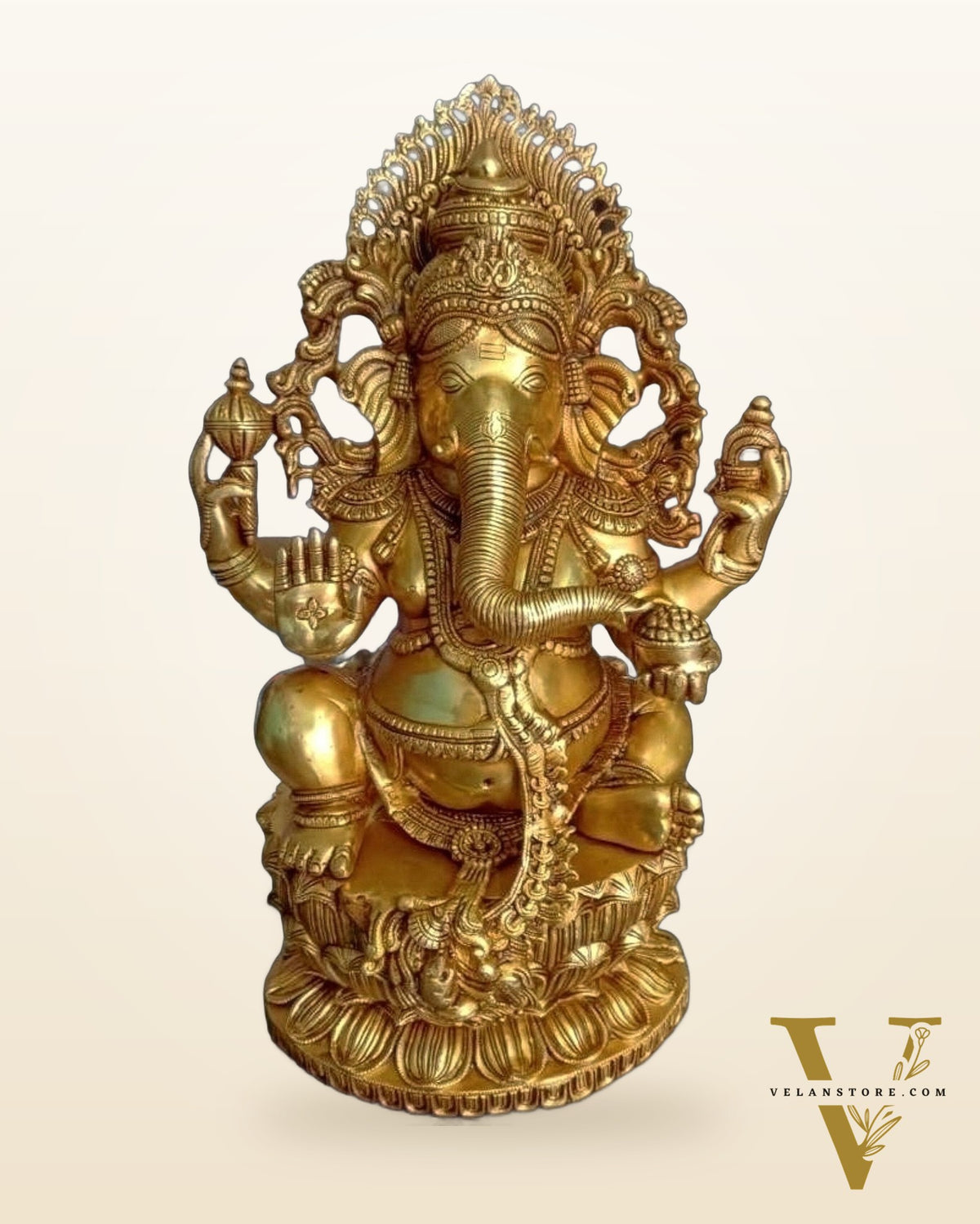 Large Brass Ganesha statue 26 inch