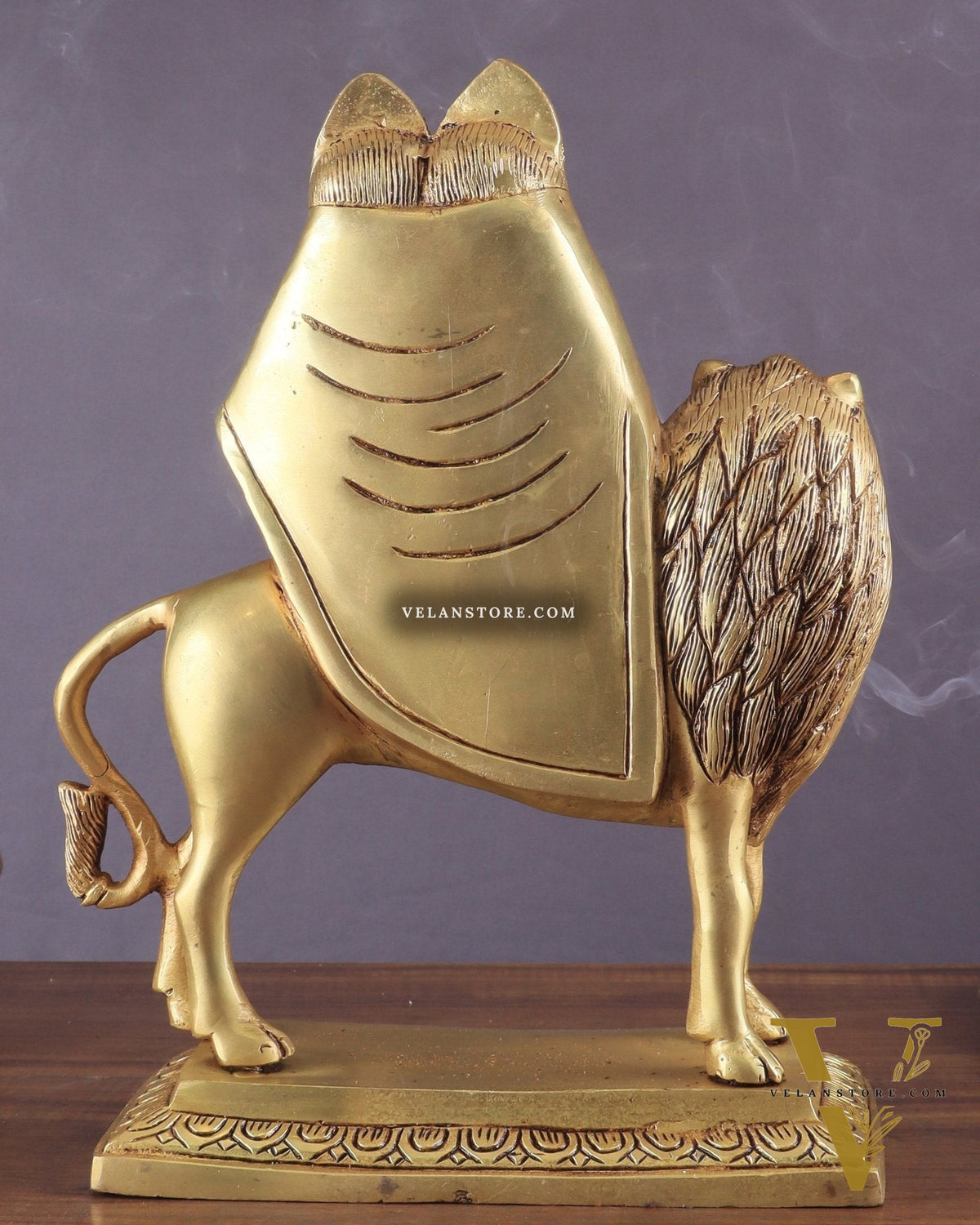 Large Brass Kaila Devi Chamunda Mata Idol – 12.5" | Divine Handcrafted Sculpture