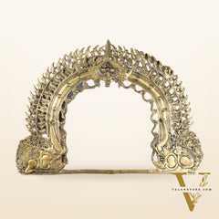 Large Brass Prabhavali Frame – Superfine Wall Hanging, 24 x 31 Inch