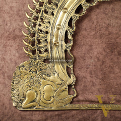 Large Brass Prabhavali Frame – Superfine Wall Hanging, 24 x 31 Inch
