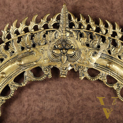 Large Brass Prabhavali Frame – Superfine Wall Hanging, 24 x 31 Inch