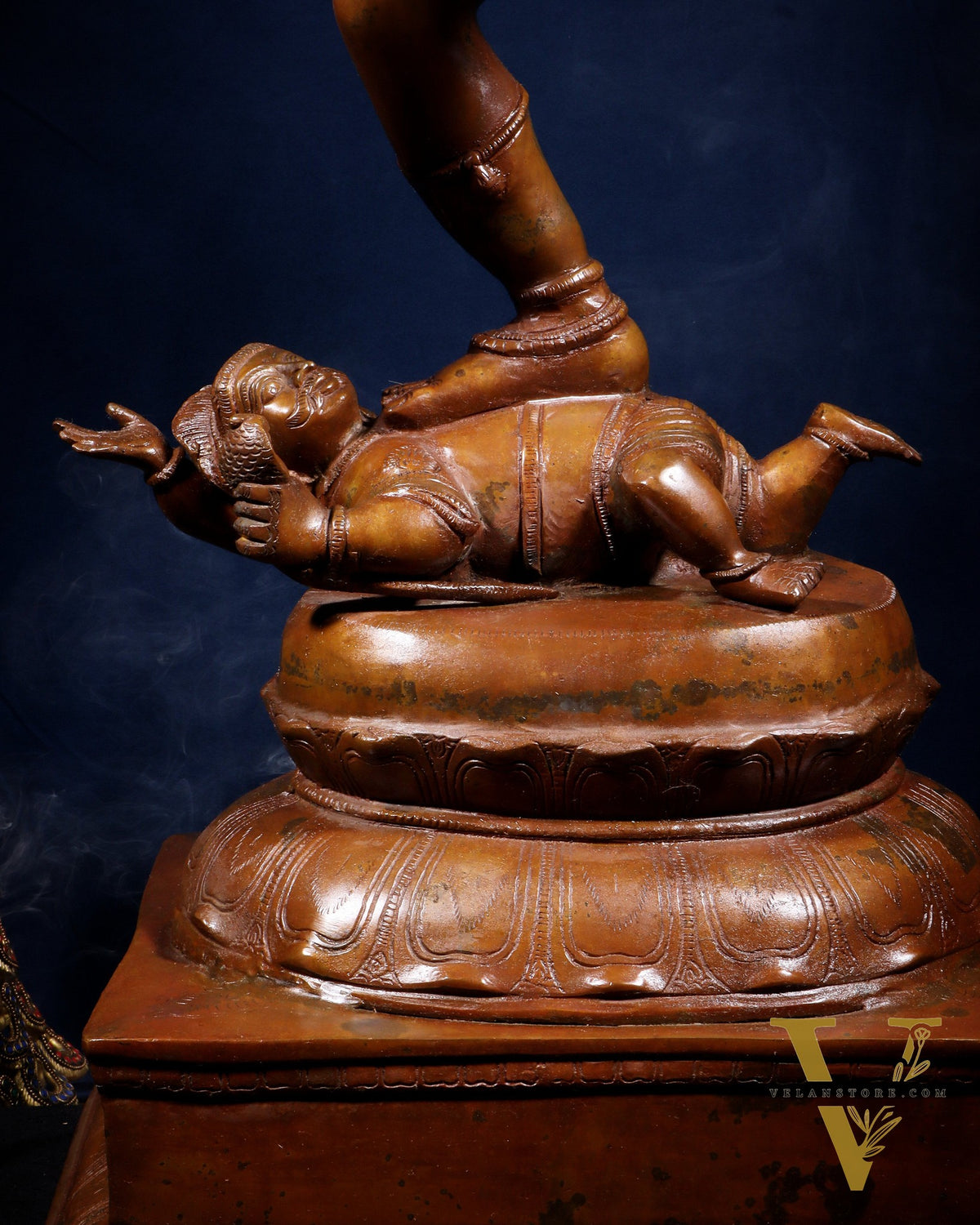 Large Dancing Shiva as Nataraja (Without Ring) – Chola Bronze Replica, Copper Coated 40"