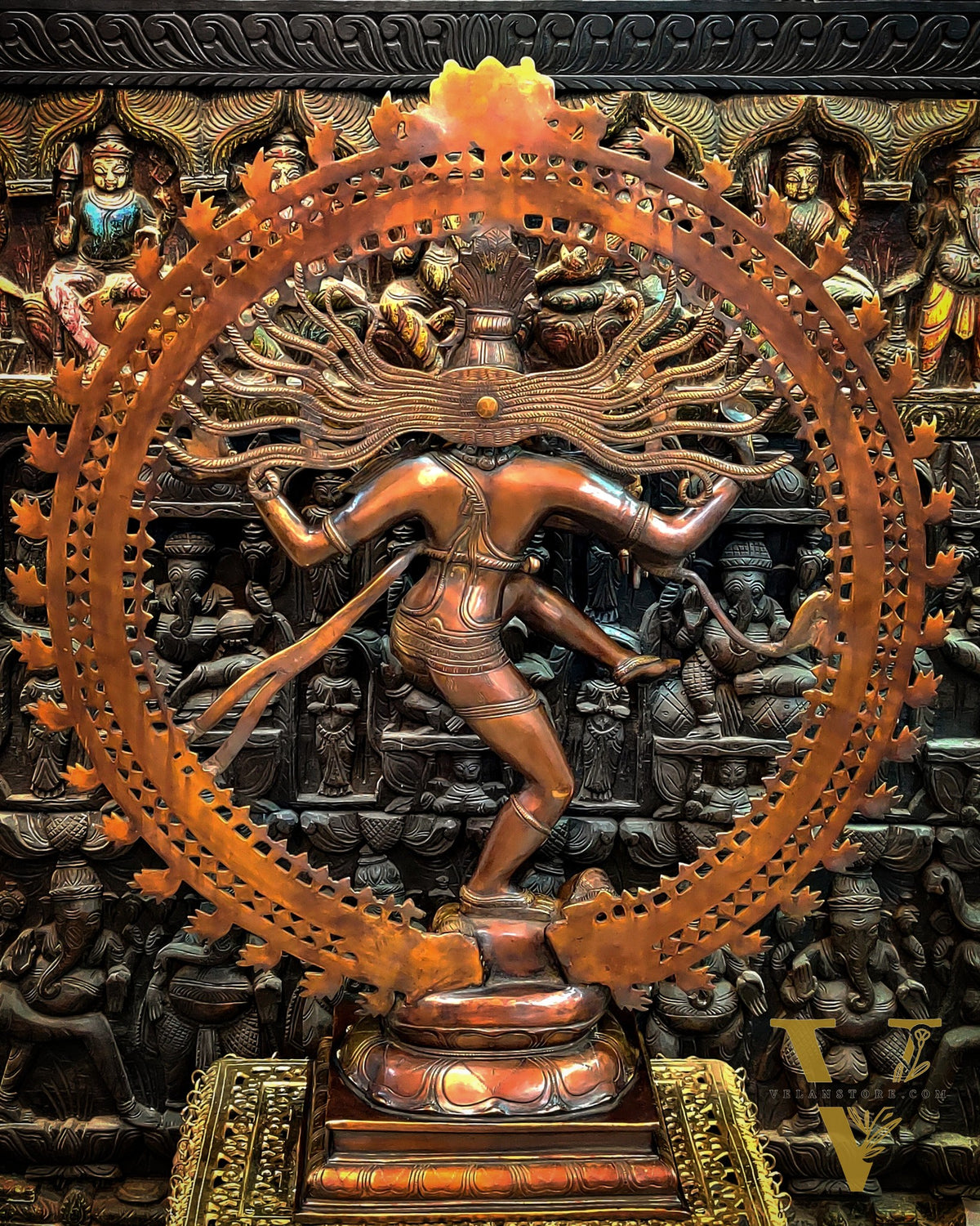 Large Handcrafted Superfine Brass Nataraja Statue - 36" Height