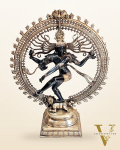 Large Handcrafted Superfine Brass Nataraja Statue - 36" Height