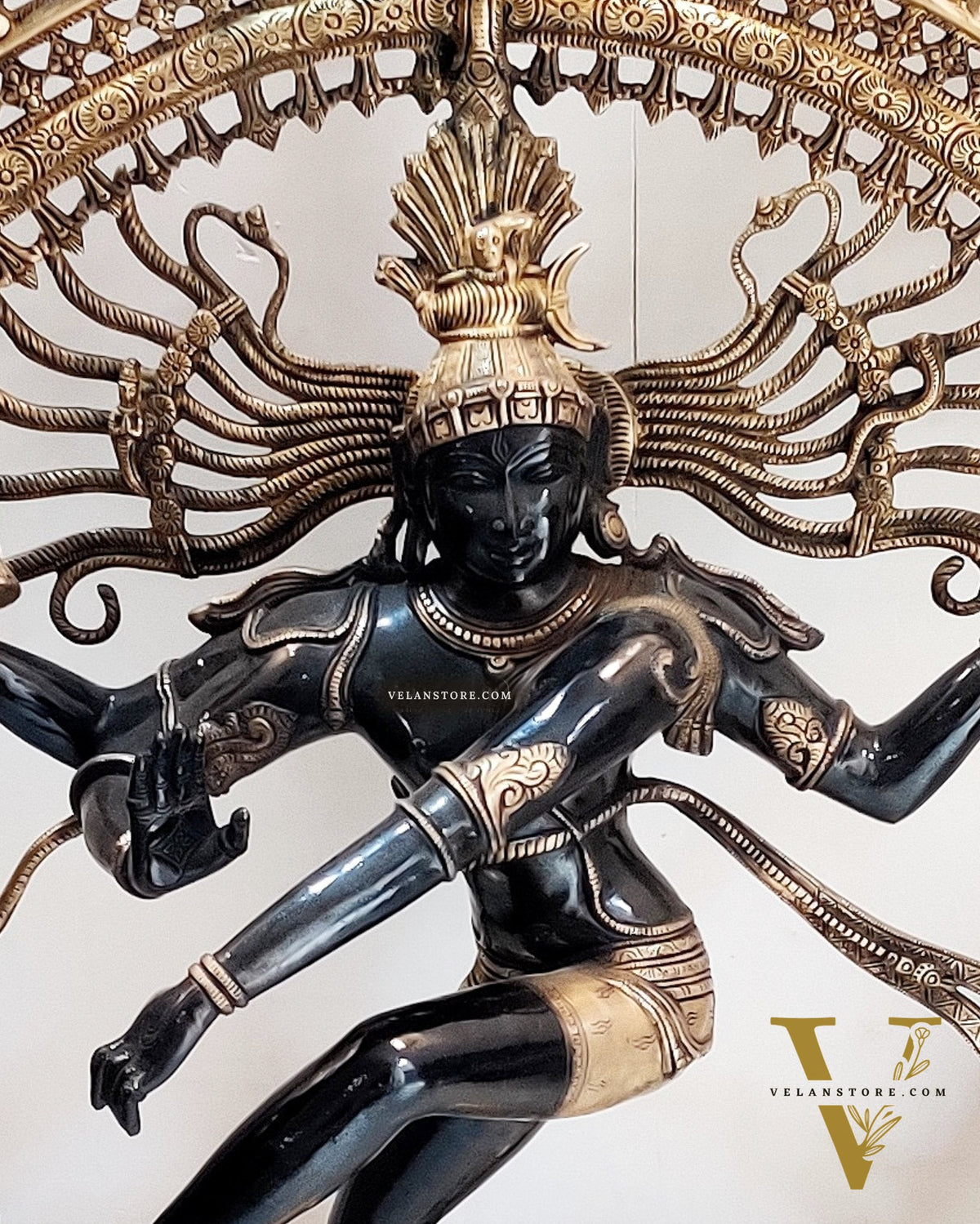 Large Handcrafted Superfine Brass Nataraja Statue - 36" Height