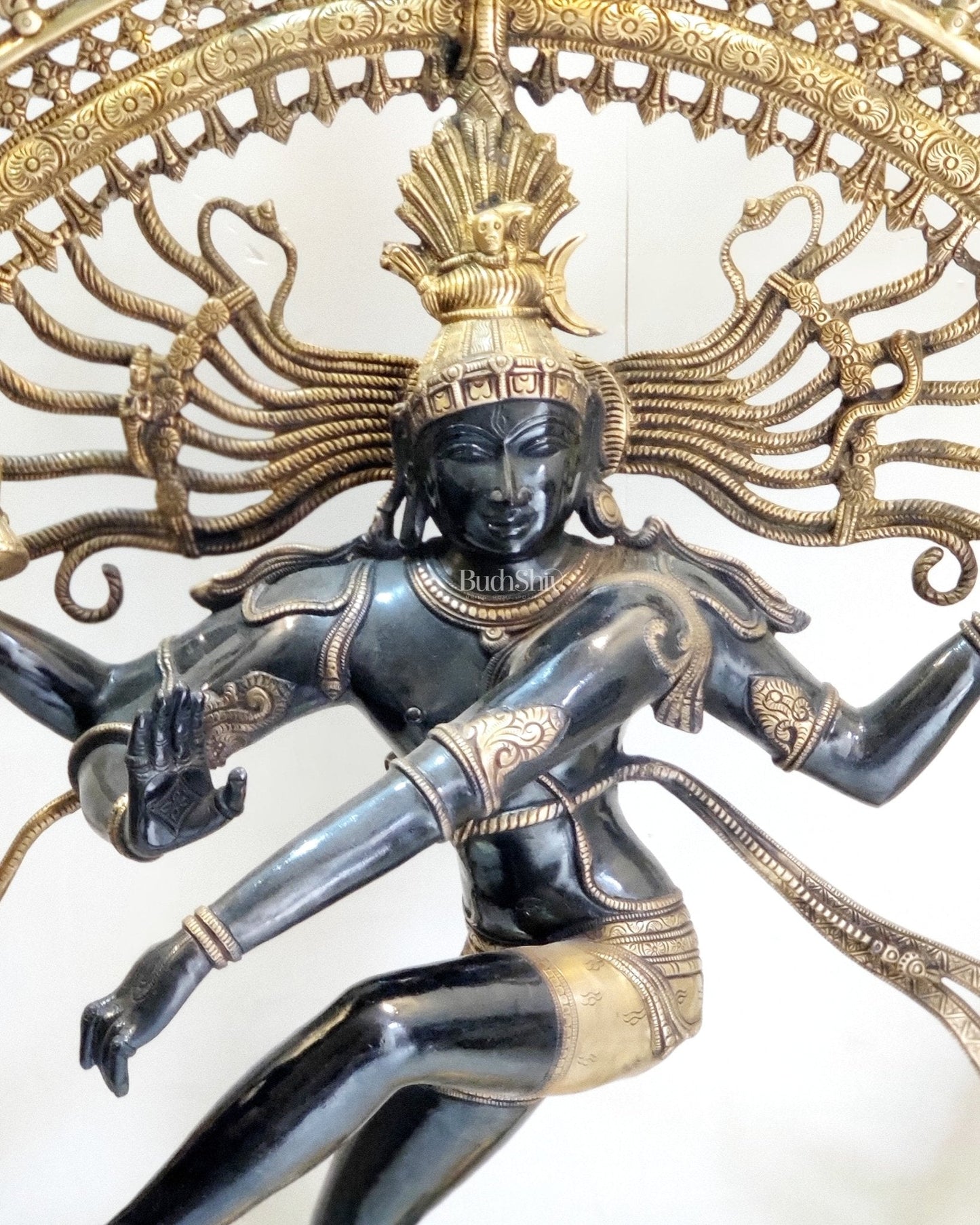 Large Handcrafted Superfine Brass Nataraja Statue - 36" Height