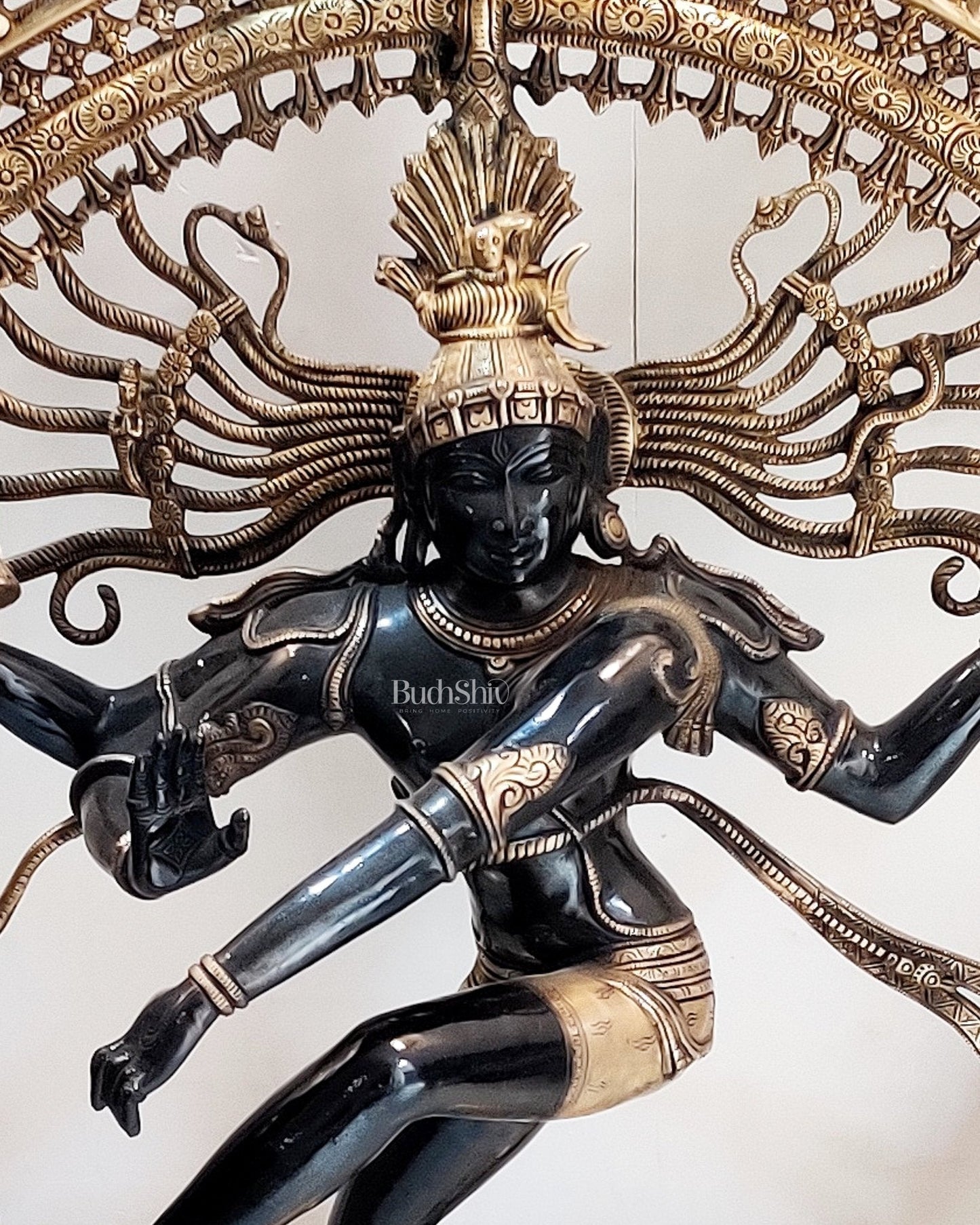 Large Handcrafted Superfine Brass Nataraja Statue - 36" Height