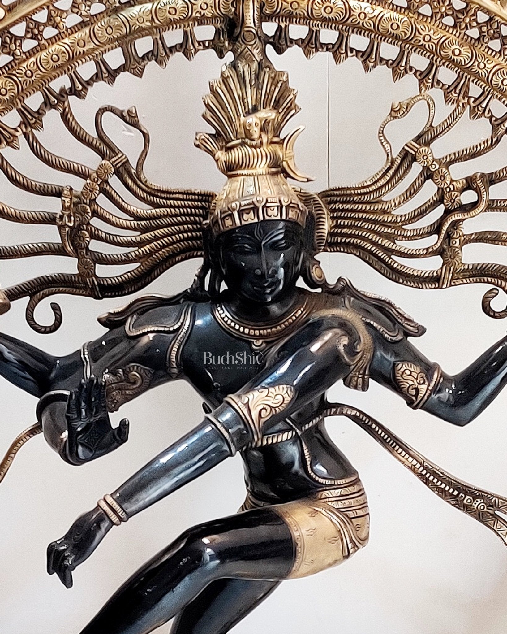 Large Handcrafted Superfine Brass Nataraja Statue - 36" Height