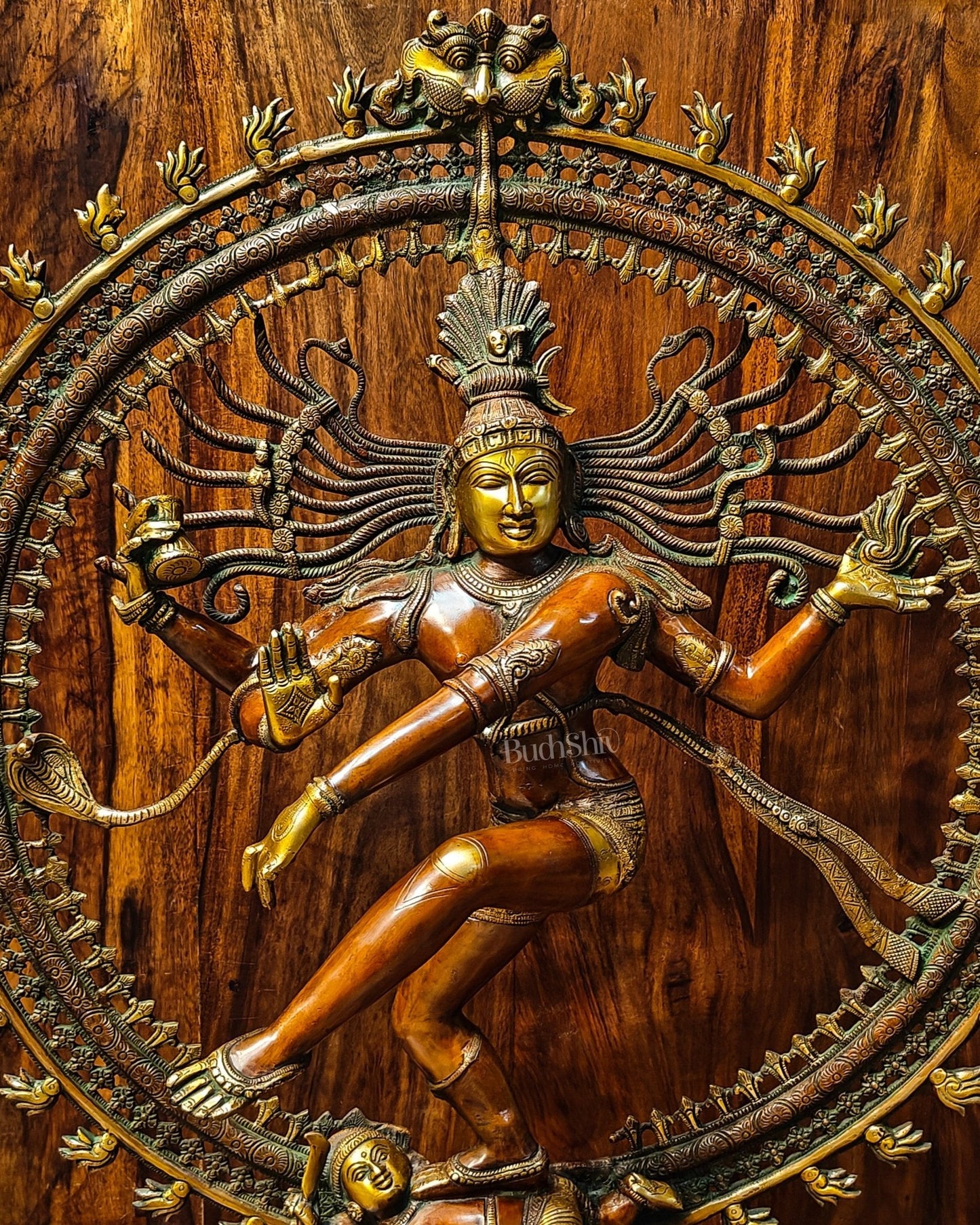 Large Handcrafted Superfine Brass Nataraja Statue - 36" Height