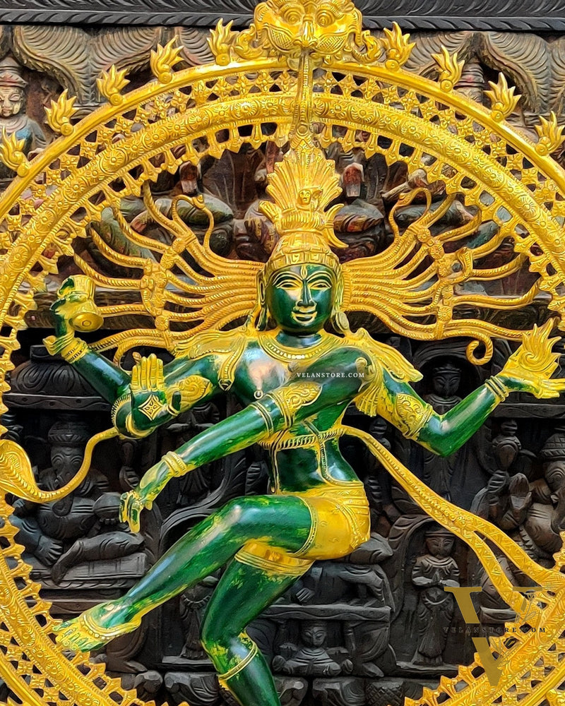 Large Handcrafted Superfine Brass Nataraja Statue - 36"
