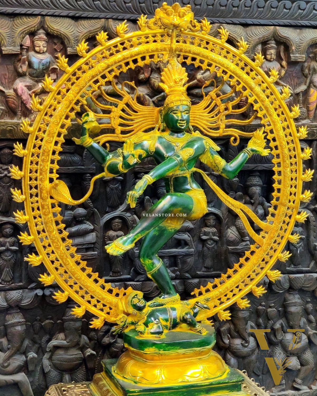 Large Handcrafted Superfine Brass Nataraja Statue - 36"