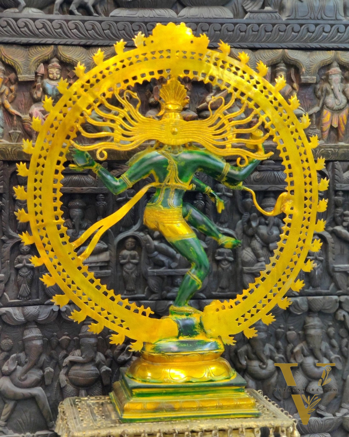 Large Handcrafted Superfine Brass Nataraja Statue - 36"