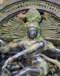 Large Handcrafted Superfine Brass Nataraja Statue - 42" Height