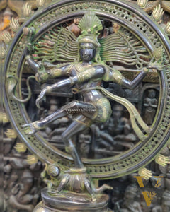 Large Handcrafted Superfine Brass Nataraja Statue - 42" Height
