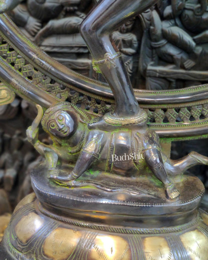 Large Handcrafted Superfine Brass Nataraja Statue - 42" Height