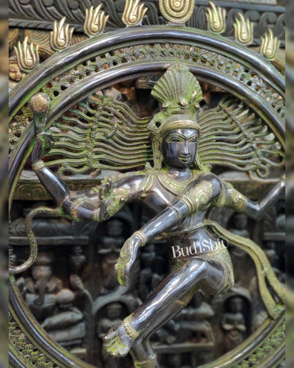 Large Handcrafted Superfine Brass Nataraja Statue - 42" Height