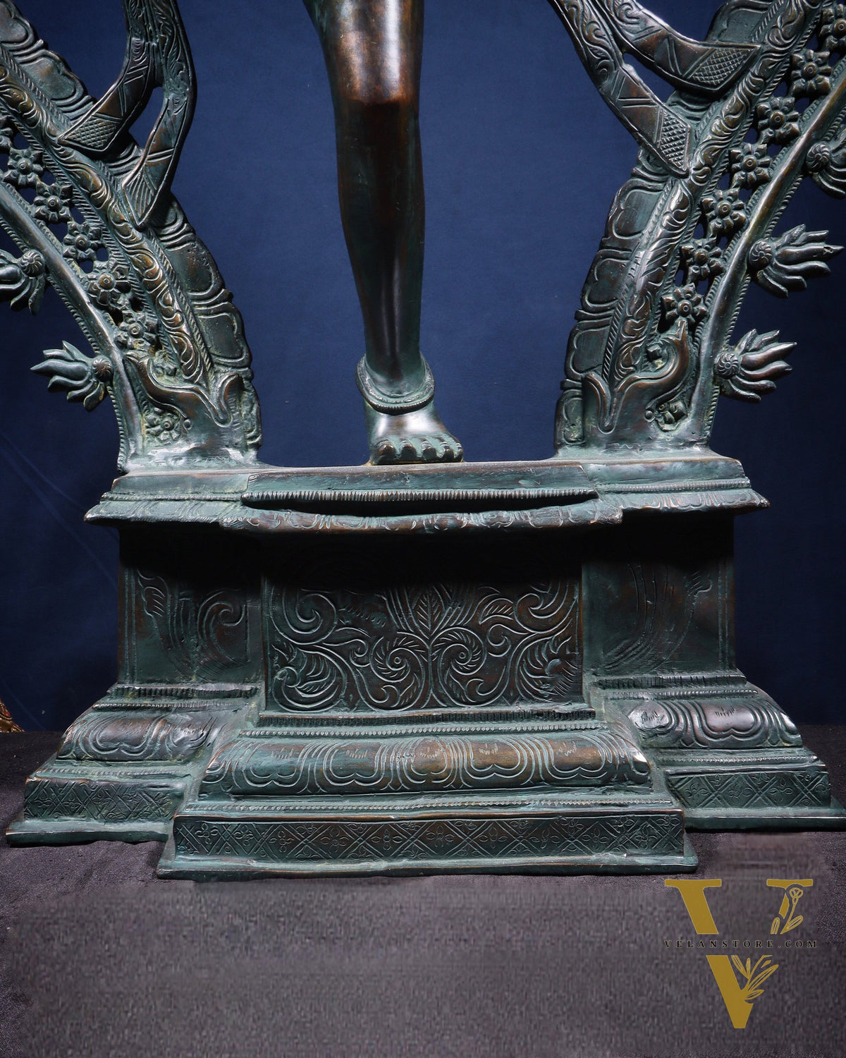 Large Pure Brass Nataraja in Ananda Tandava – 34.5"