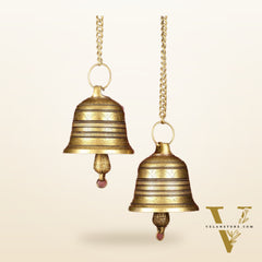 Large Pure Brass Superfine Hanging Temple Bell - 6 inch