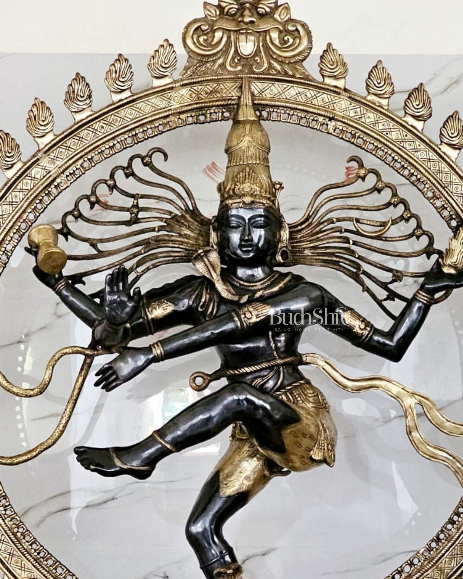 Larger-than-Life Brass Nataraja Statue by BudhShiv – 73 Inches, 150 Kg Masterpiece