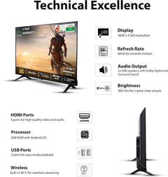 NU 139.7 cm (55 inch) Ultra HD (4K) LED Smart Google TV with Mount (LED55UGNX)-2