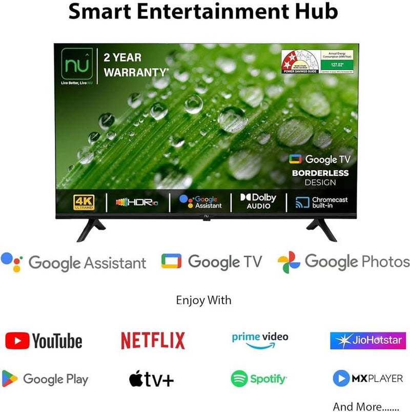 NU 139.7 cm (55 inch) Ultra HD (4K) LED Smart Google TV with Mount (LED55UGNX)-3