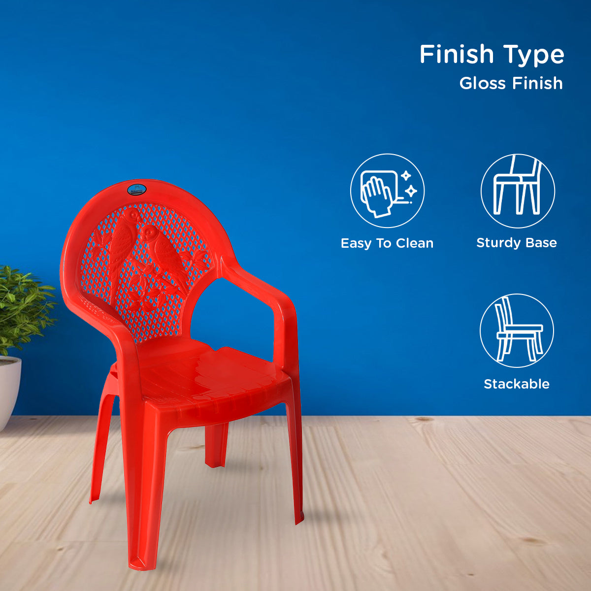 Nilkamal Toy CHR5015 Plastic Kids Arm Chair