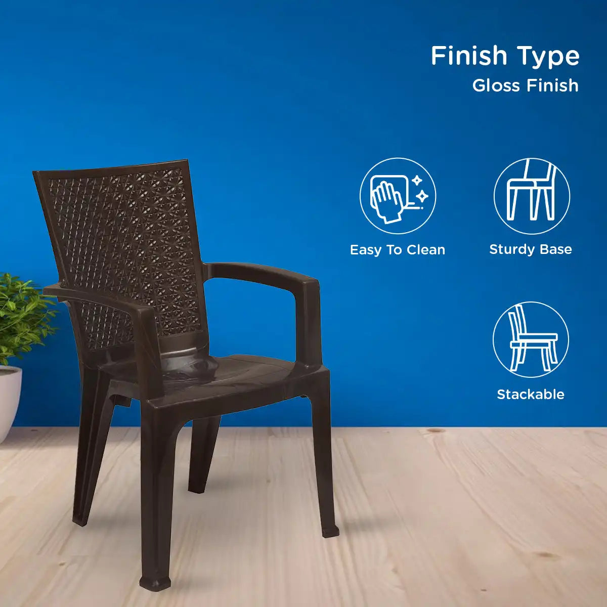 Nilkamal CHR2225 Plastic Arm Chair
