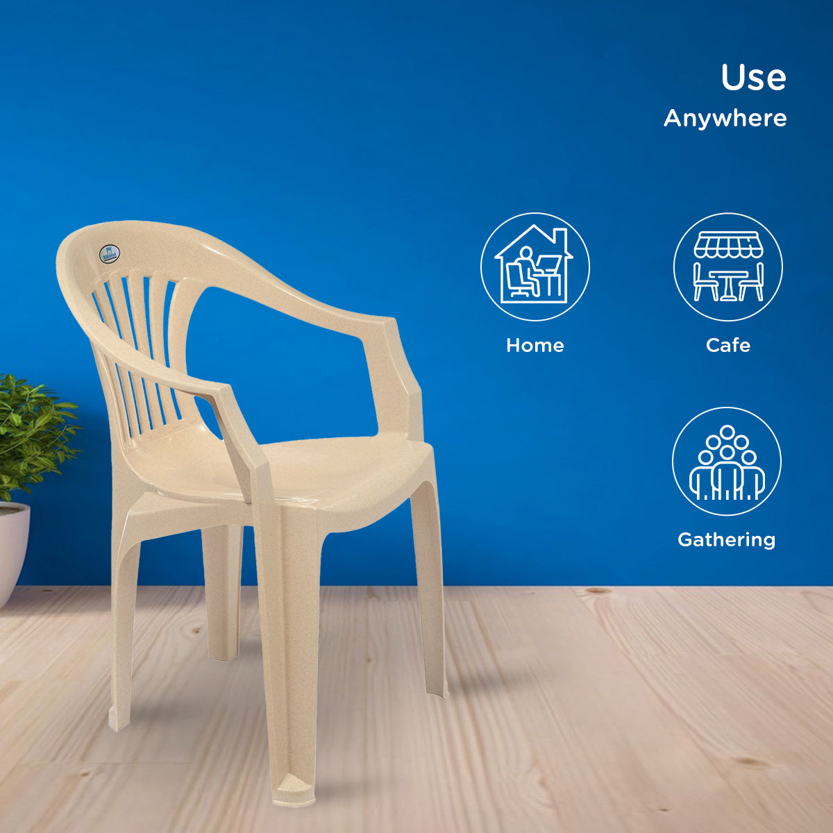 Nilkamal CHR2101 Plastic Arm Chair