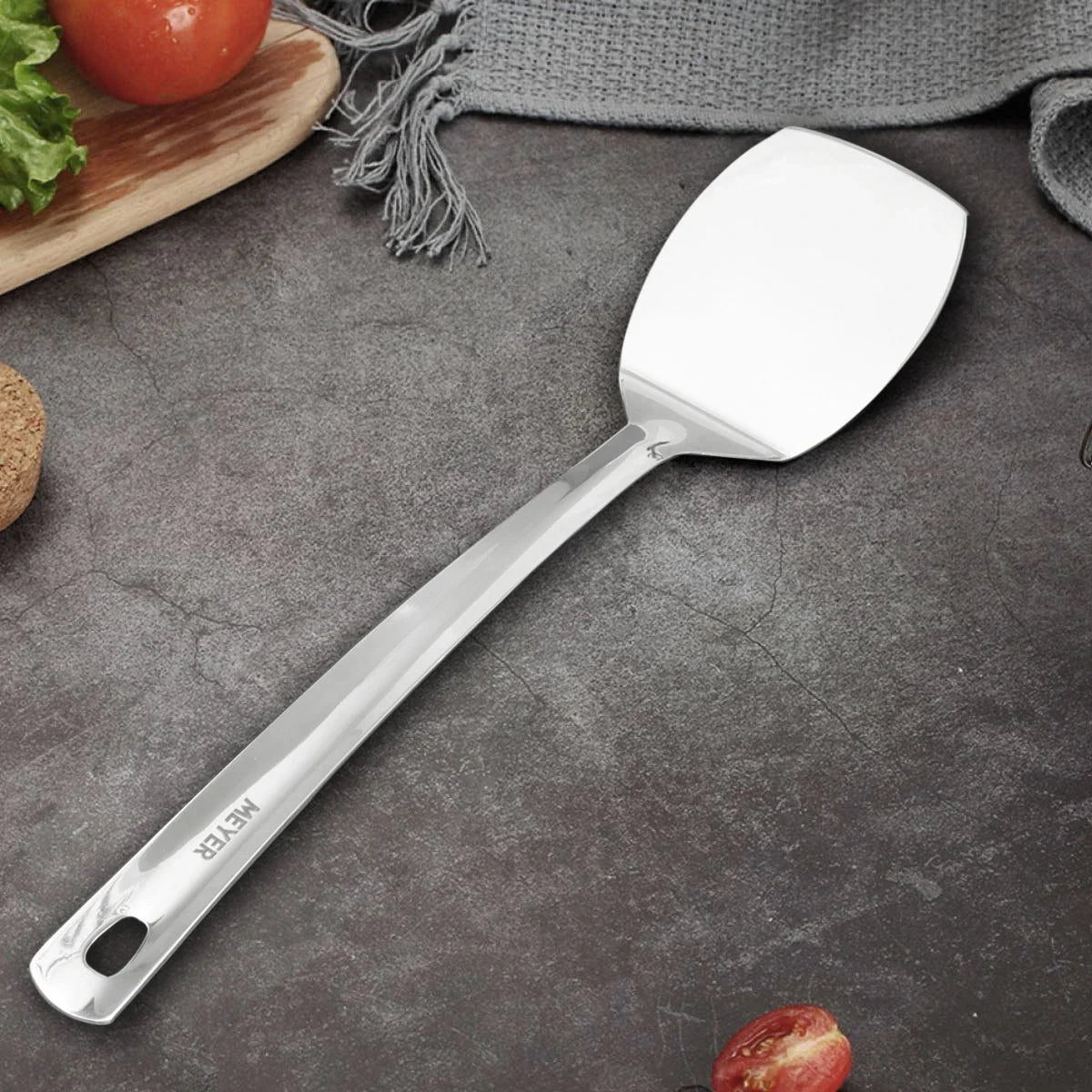 Meyer Stainless Steel Accessories 2 pcs set -  ( Turner, 32cm +  Slotted Turner, 33cm )