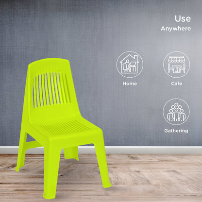 Nilkamal CHR5027 Plastic Baby Armless Chair (Spring Green)