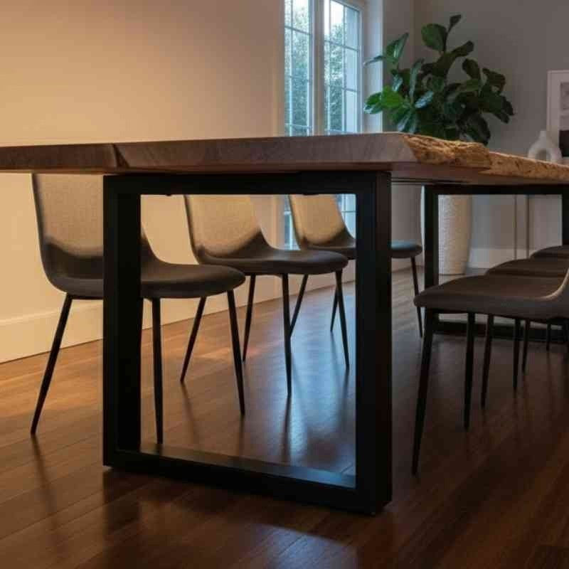 Live Edge Dining Table With epoxy Design, Kitchen Table, Conference Table, Farmhouse Table, Office Table