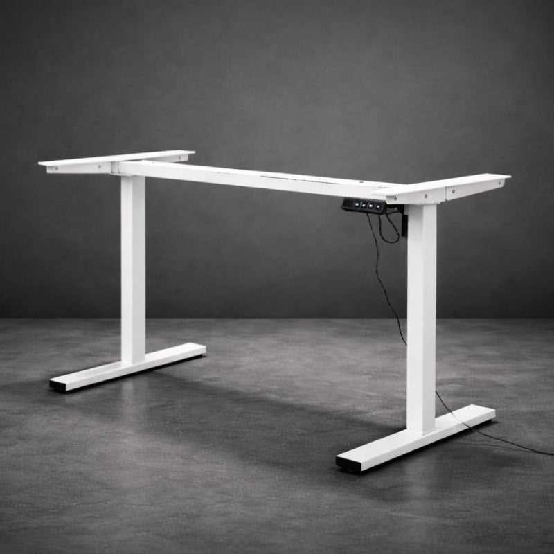 Electric Height Adjustable Standing Desk with Live Edge Solid Wood Desk with Multiple top options