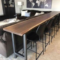 Spacio Live Edge Solid Wood Sofa Table