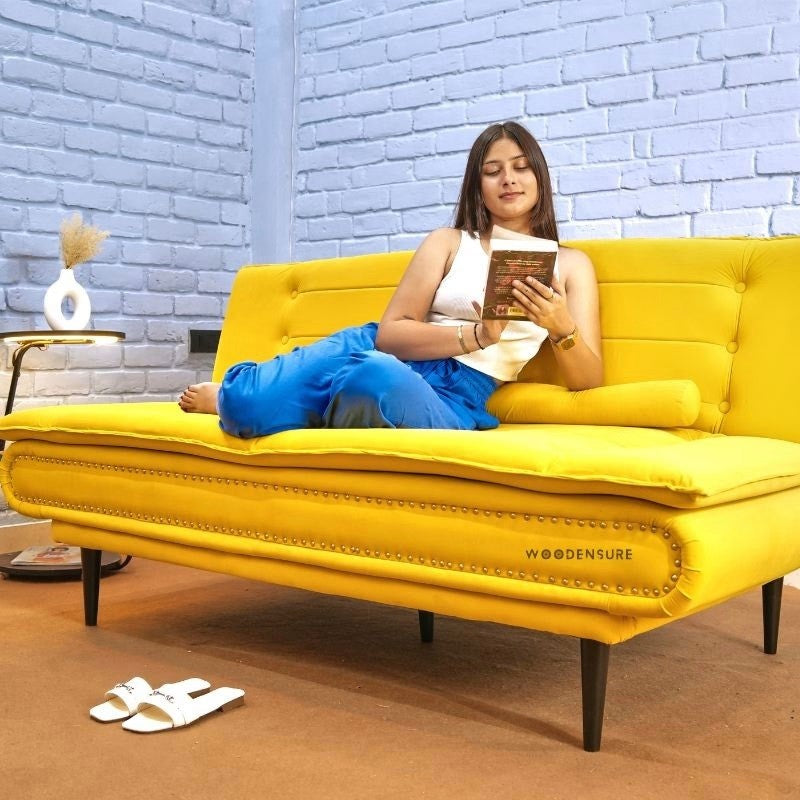 Foldable 3 Seater Sofa Bed