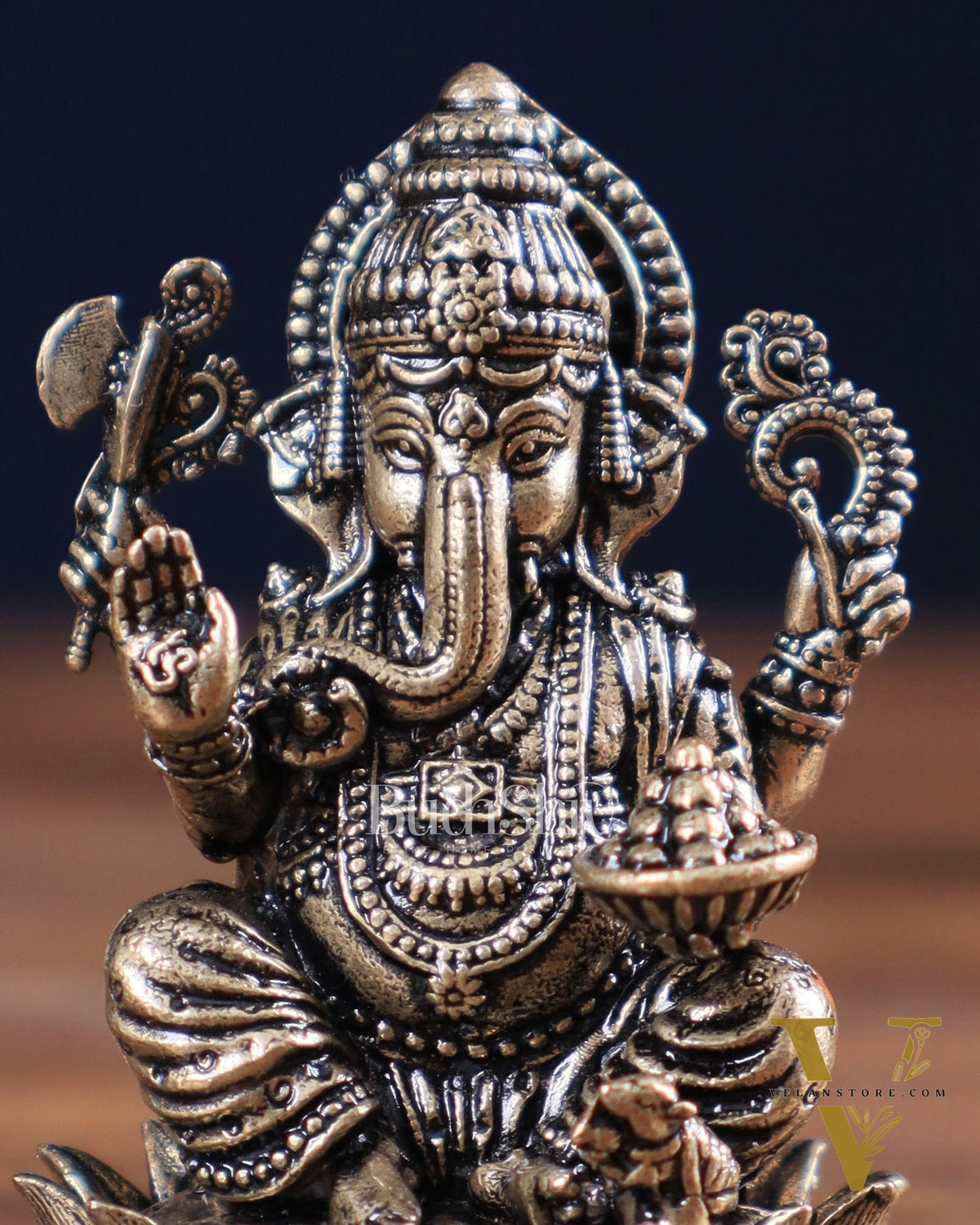 Lord Ganesha idol with Right-Side Trunk