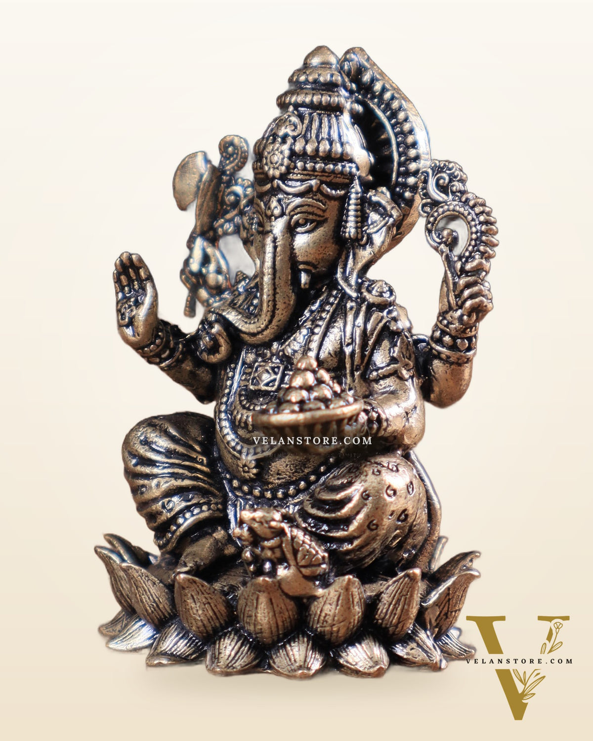 Lord Ganesha idol with Right-Side Trunk