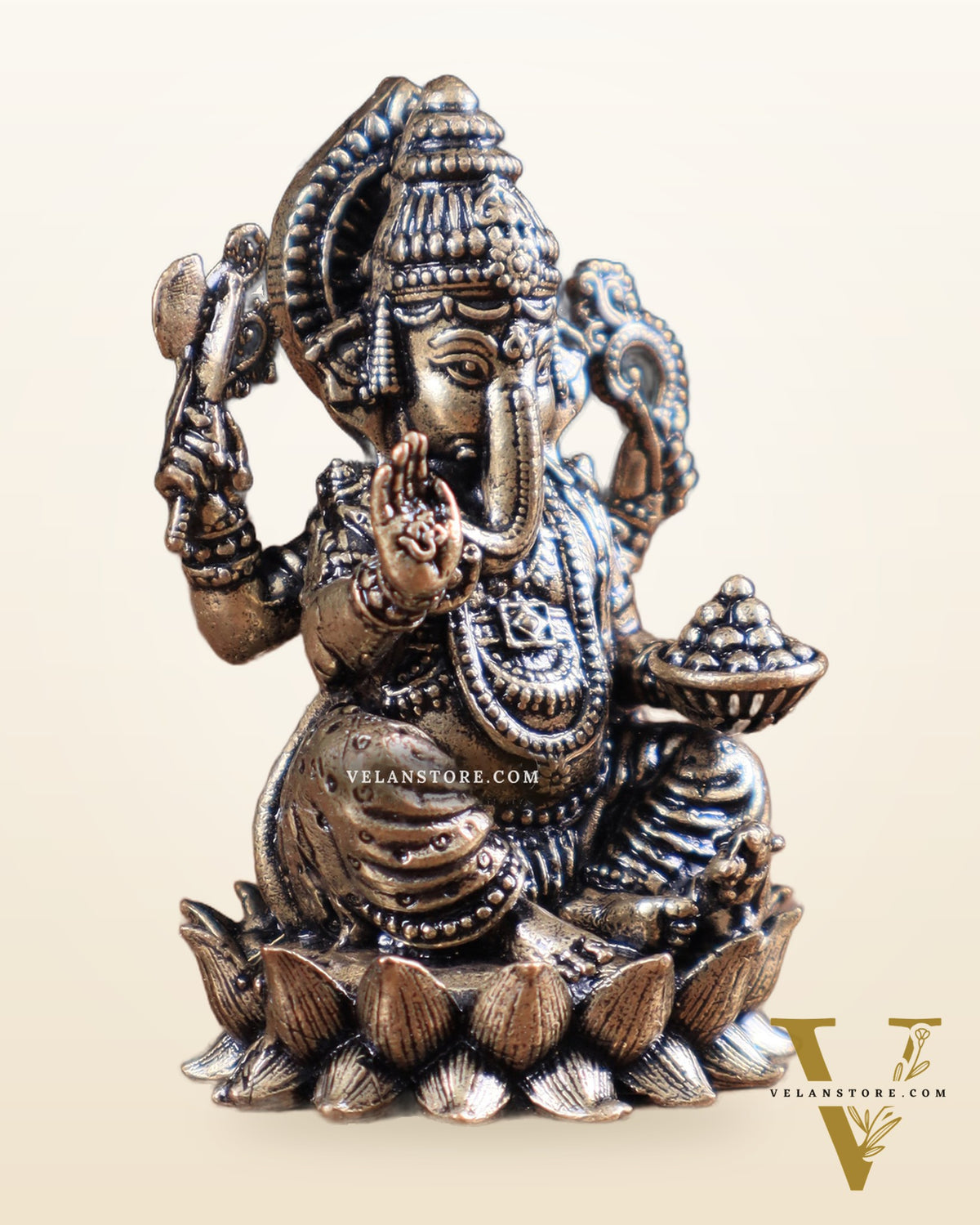 Lord Ganesha idol with Right-Side Trunk