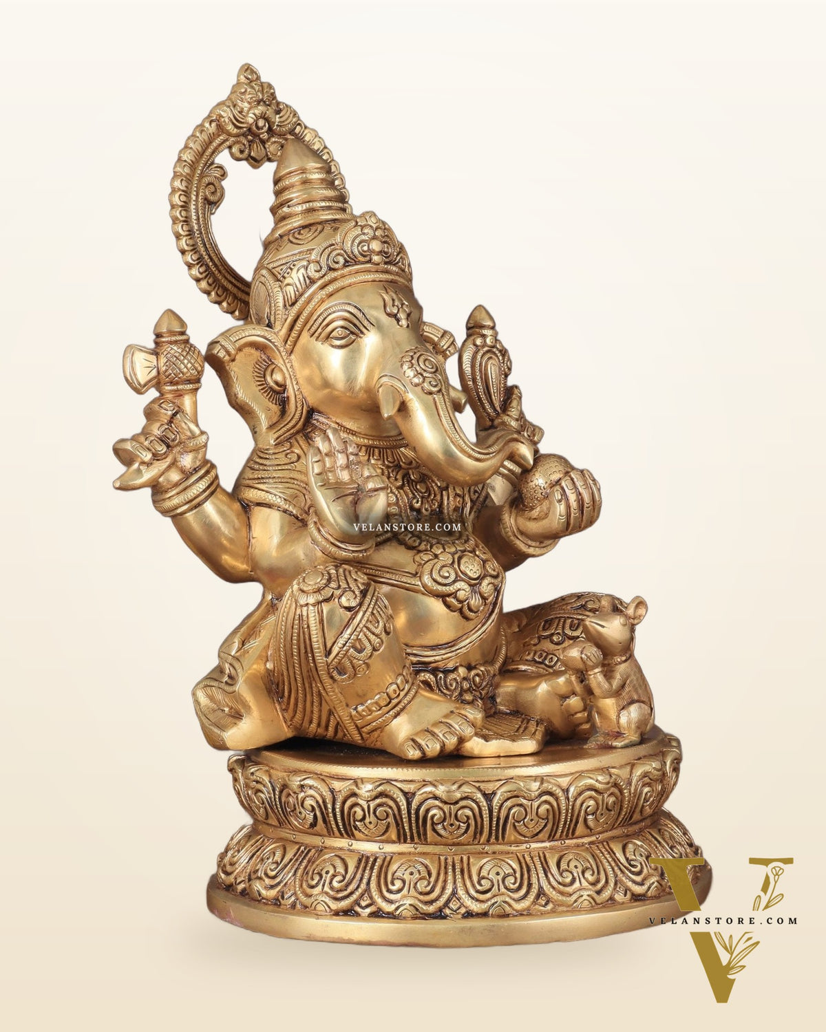 Lord Ganesha Pure brass Statue (14 inch) superfine