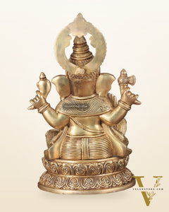 Lord Ganesha Pure brass Statue (14 inch) superfine