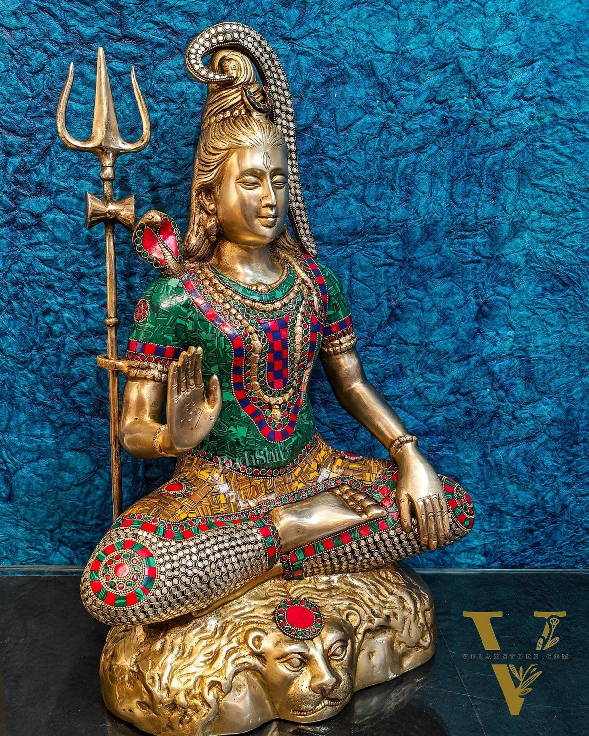 Lord Gangadhar Shiva Brass Idol 23 inches