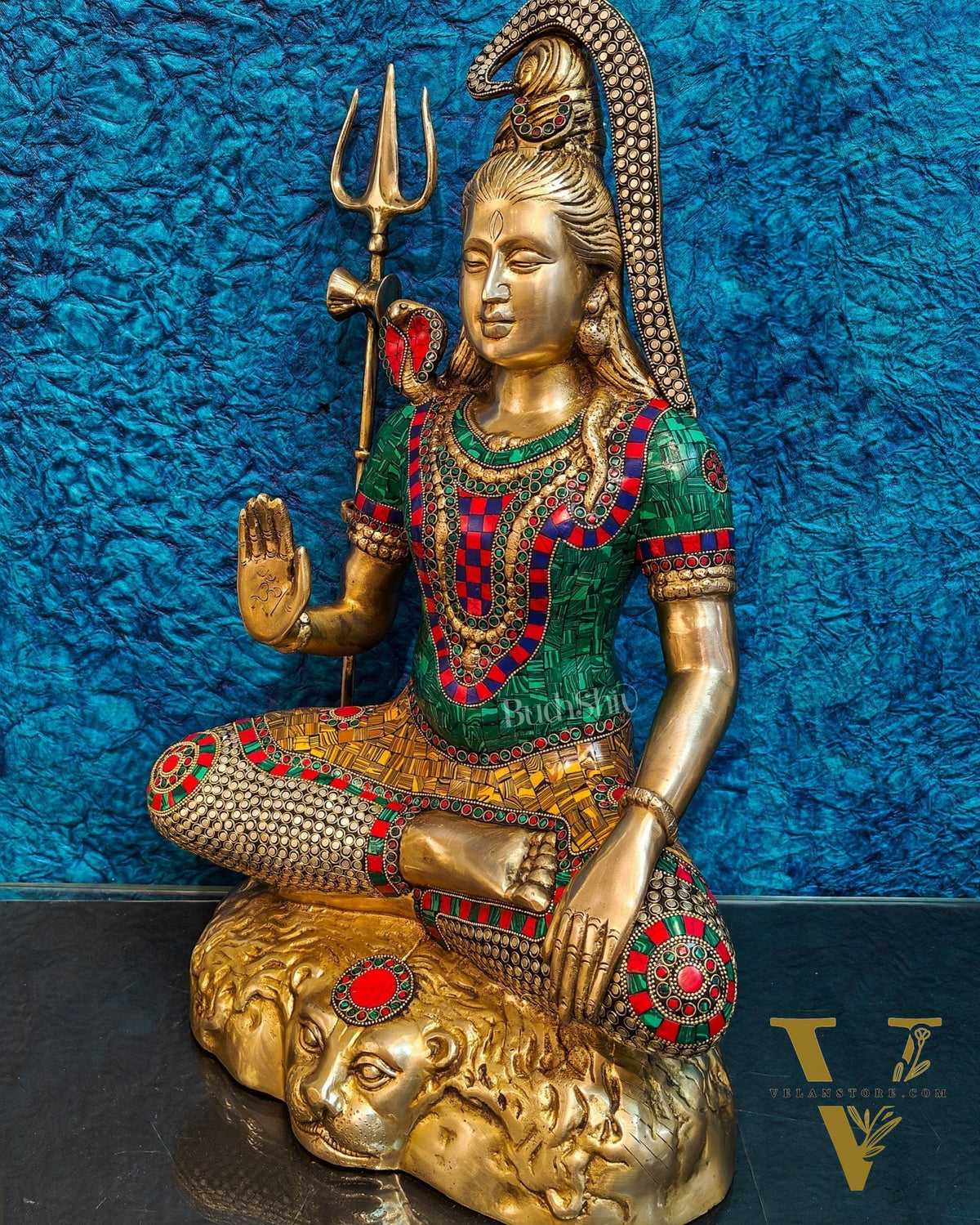 Lord Gangadhar Shiva Brass Idol 23 inches