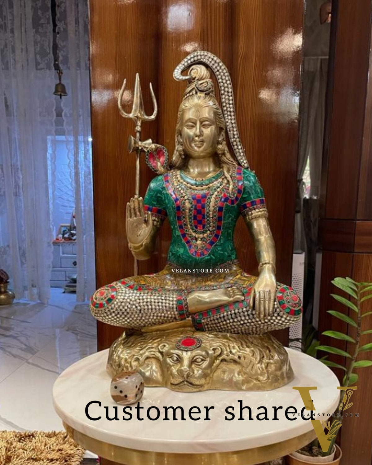 Lord Gangadhar Shiva Brass Idol 23 inches