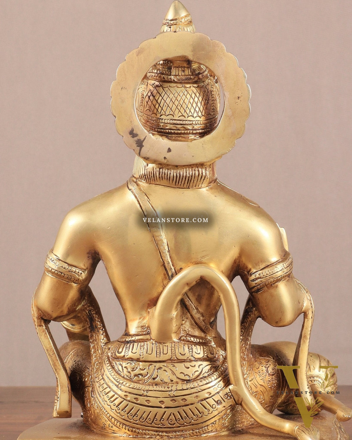 Lord Hanuman Brass Idol 9.5" blessing hand